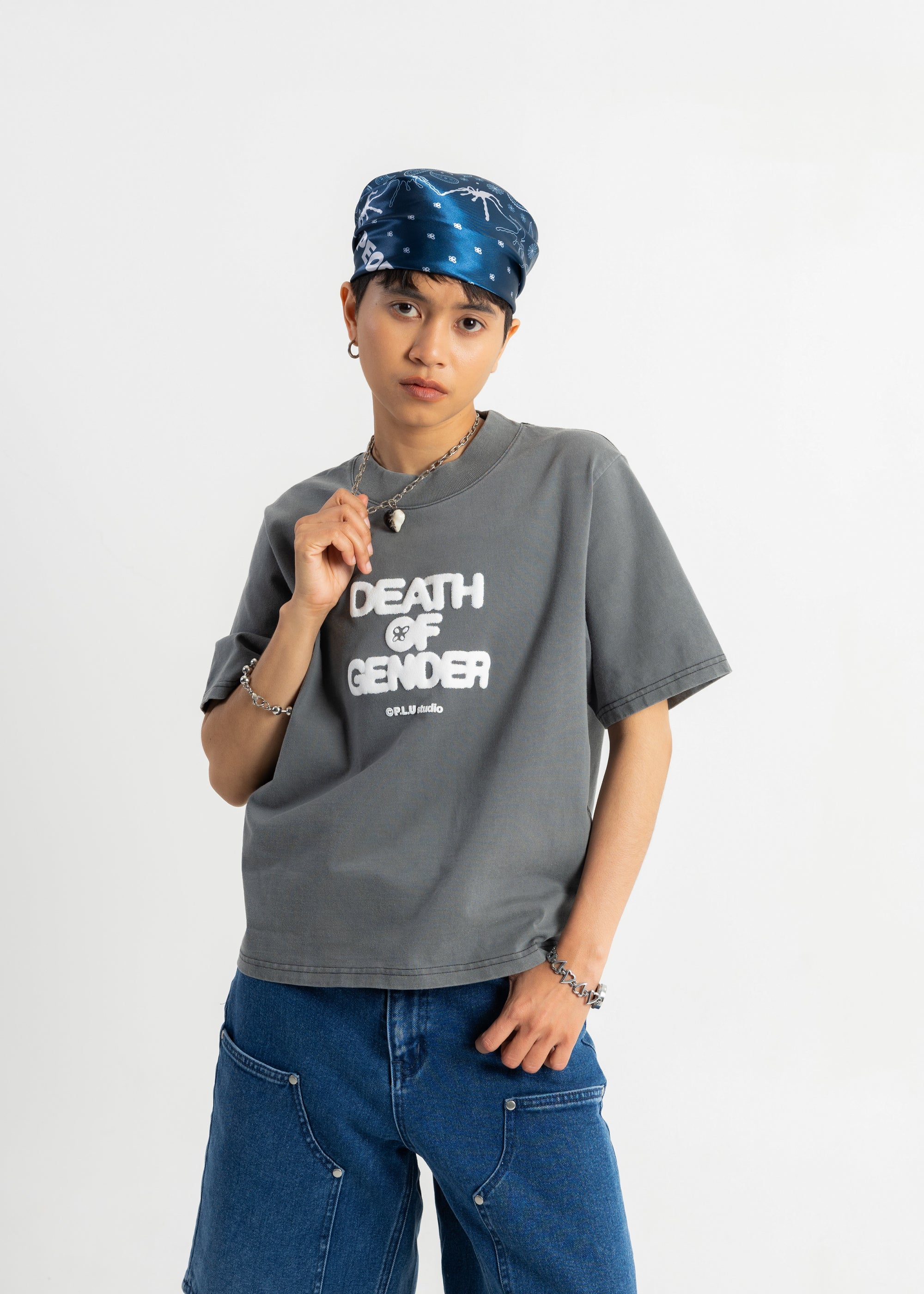 S102: "Death" High Collar Regular Fit Tee