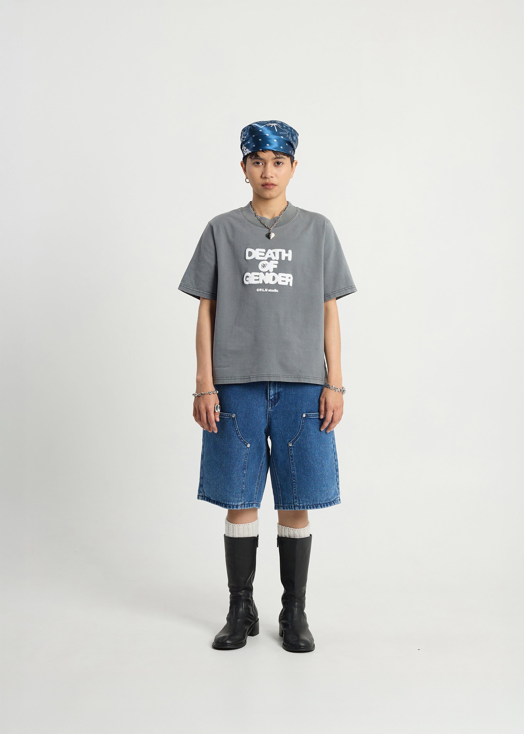 S102: "Death" High Collar Regular Fit Tee