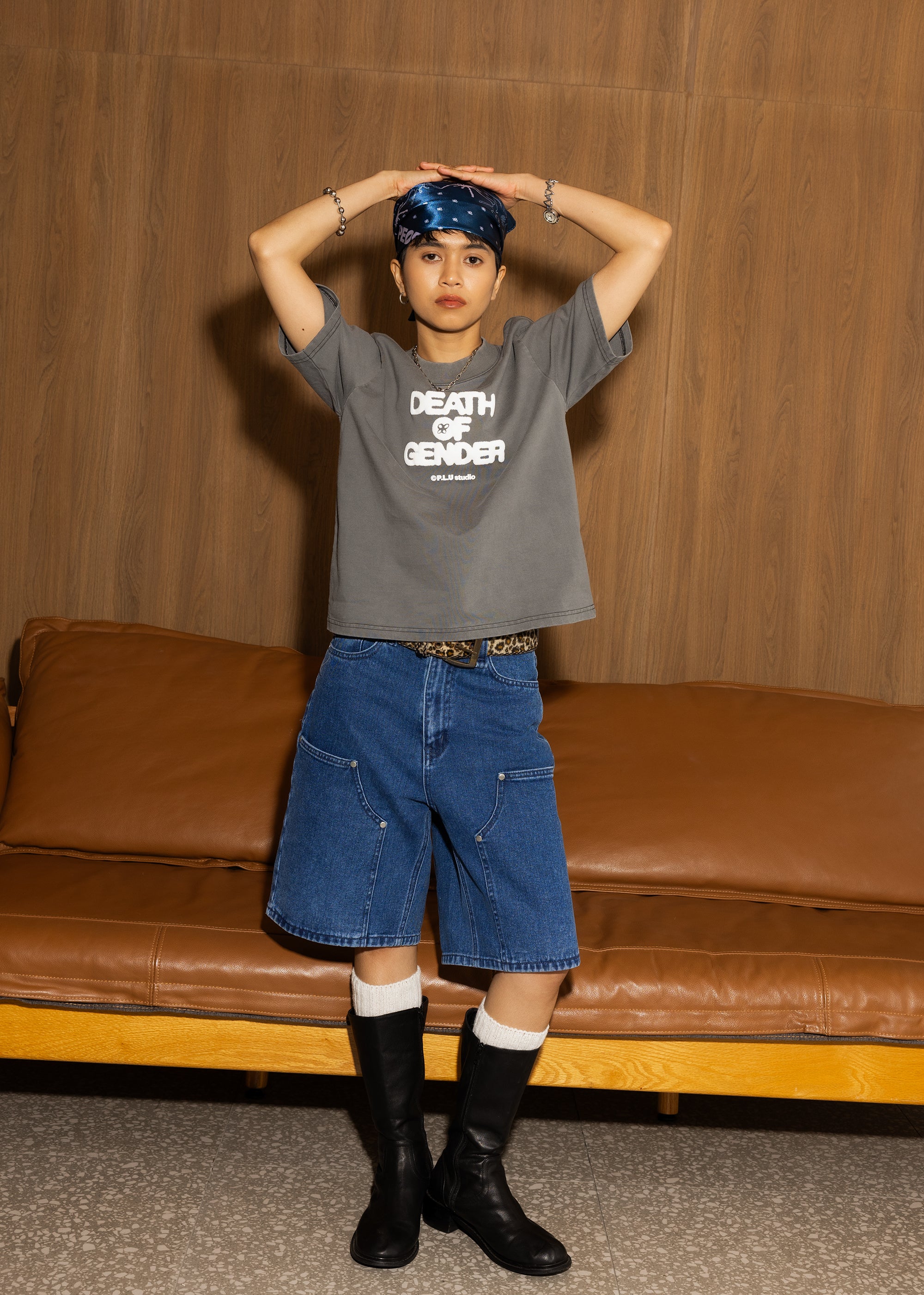 S102: "Death" High Collar Regular Fit Tee